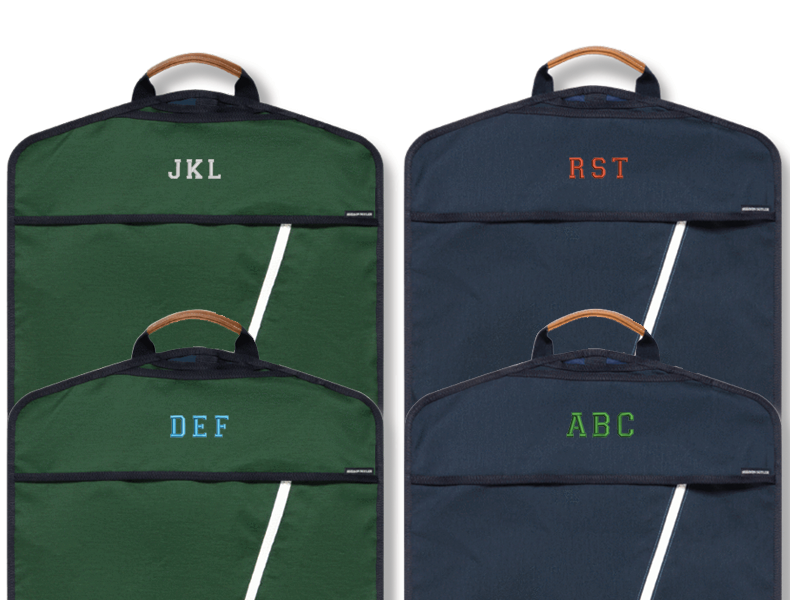 Monogrammed Garment Bags