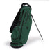 Hudson Sutler Looper Golf Bag side view with dual-leg stand and sturdy base for secure upright support