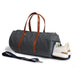 Wilmington Duffel with Shoe Compartment - Charcoal Grey/Whiskey Brown