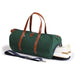 Wilmington Duffel with Shoe Compartment - Hunter Green/Whiskey Brown
