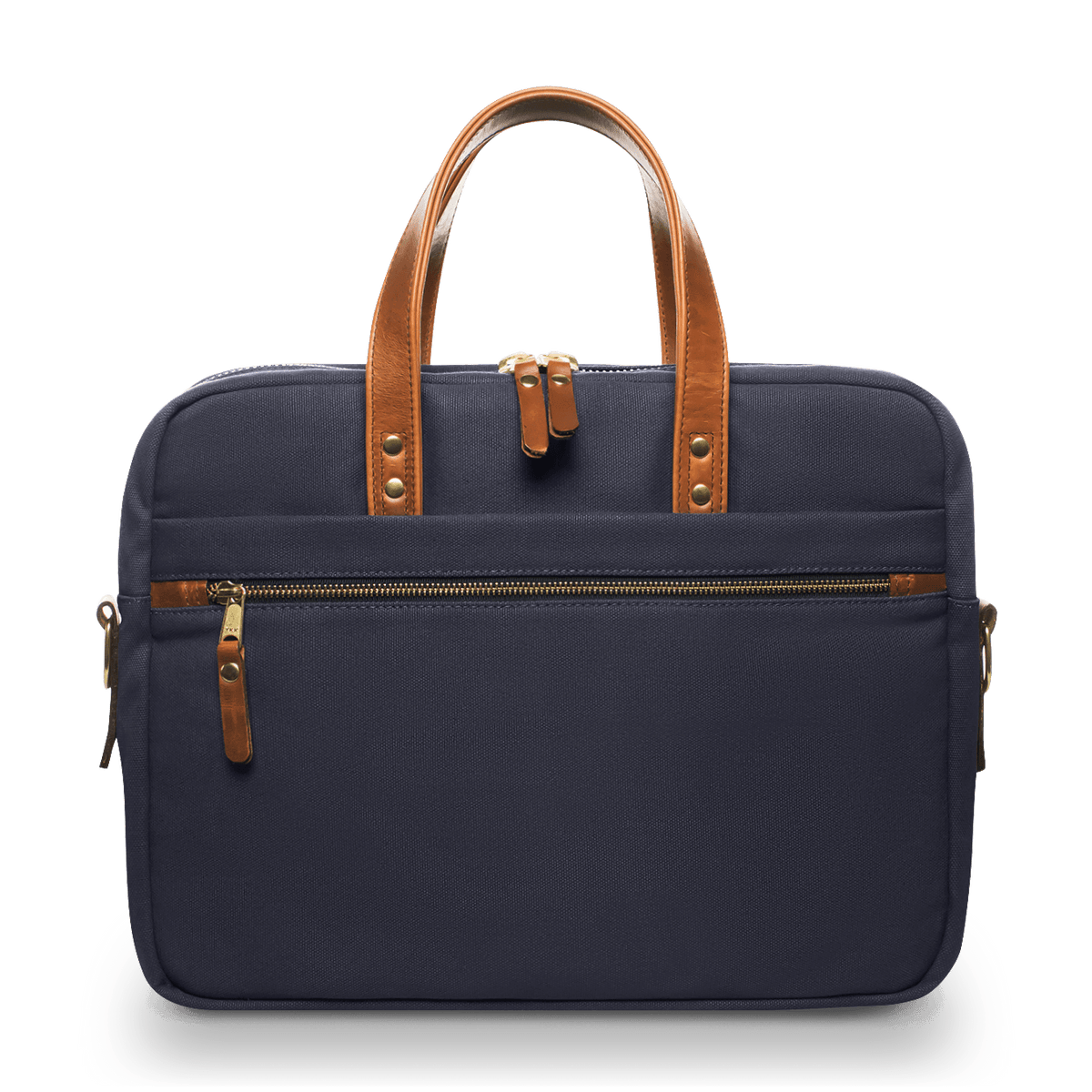 Navy leather laptop bag hot sale