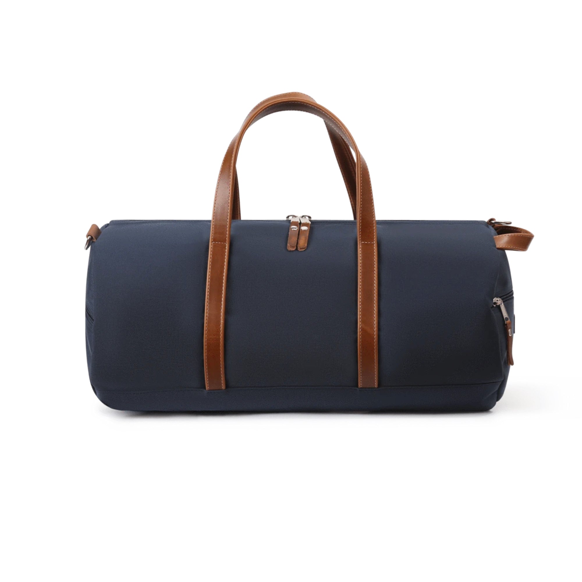 Wilmington Duffel with Shoe Compartment - Navy/Whiskey Brown – Hudson ...