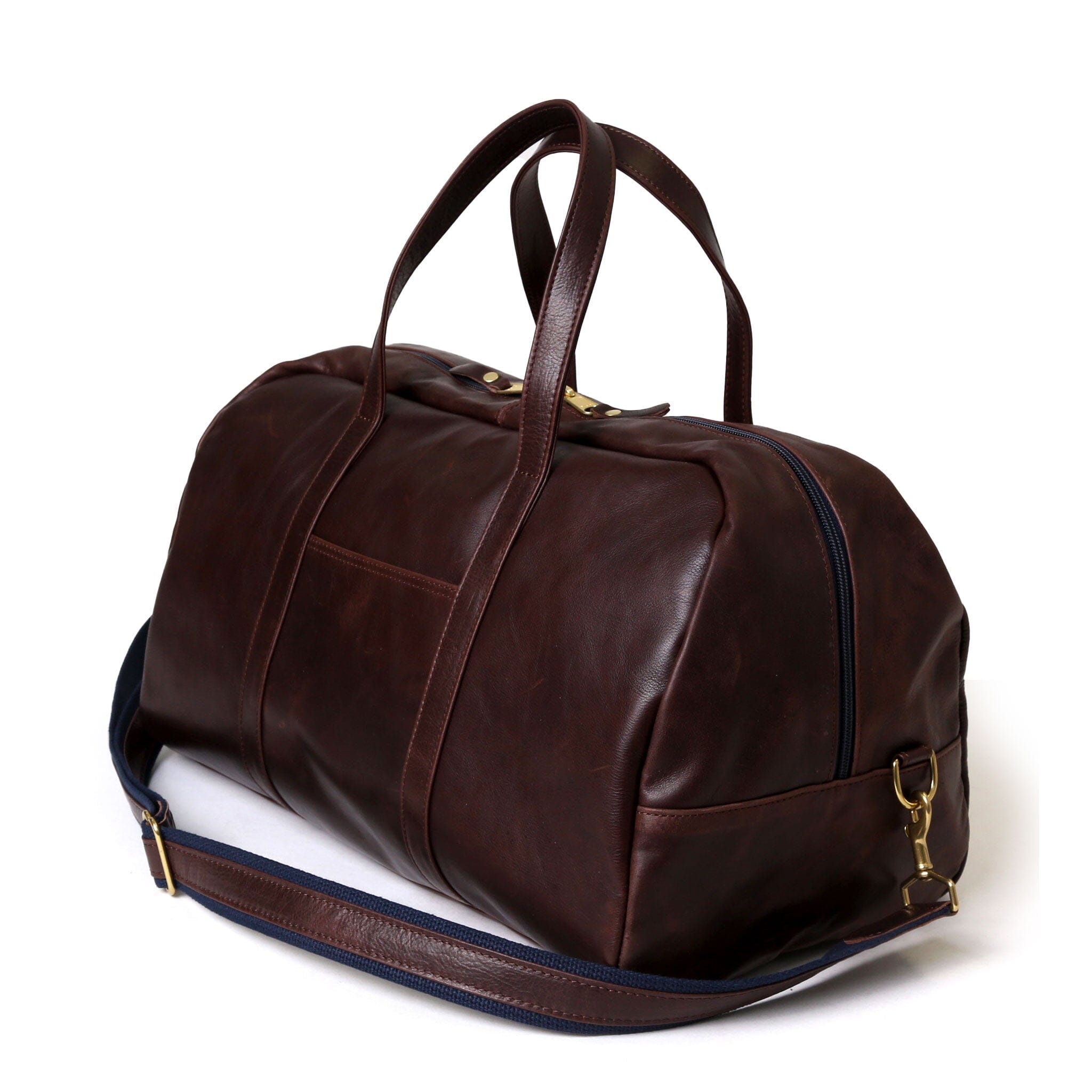 Club Duffel - Espresso Leather | Leather Gym Bag | Hudson Sutler