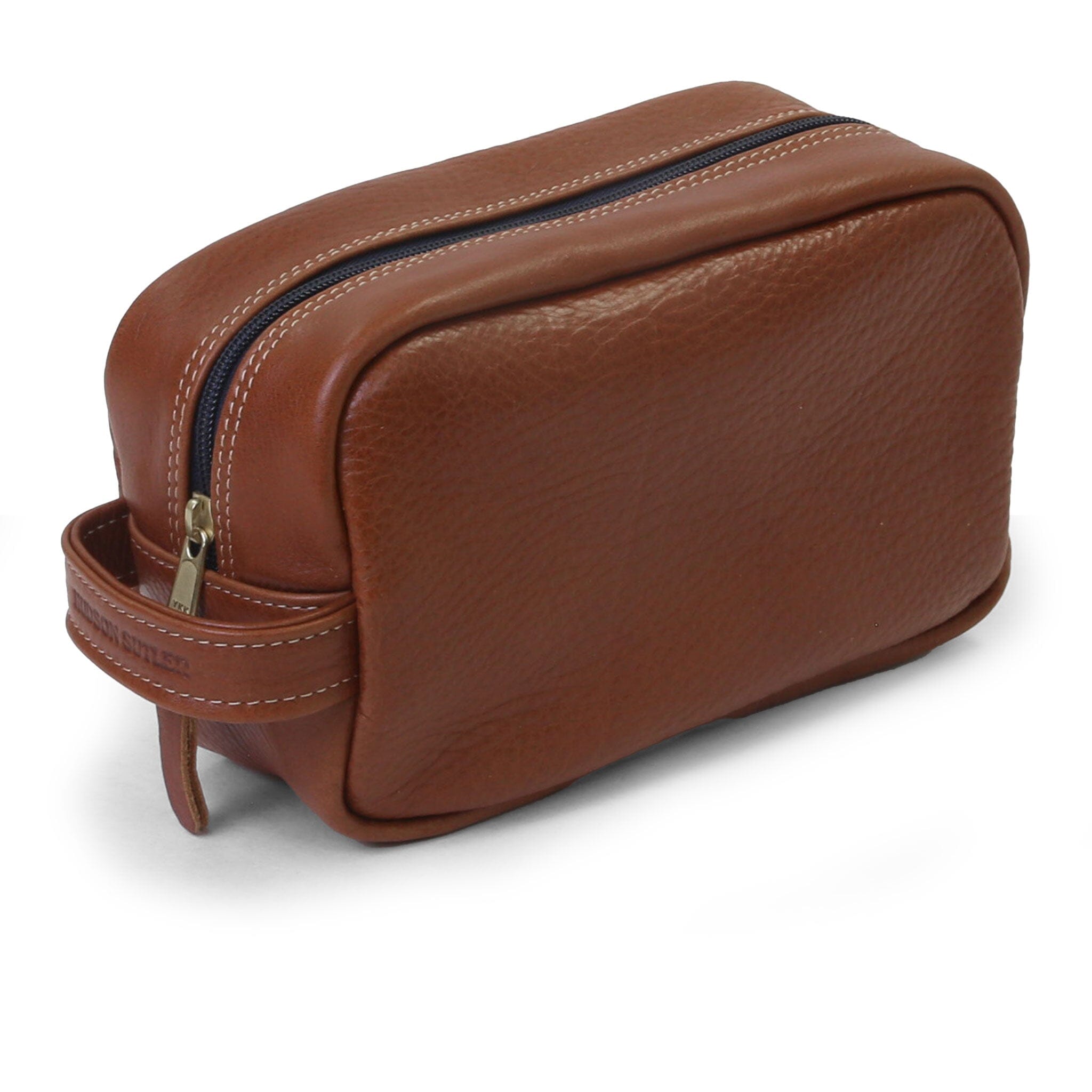 Chestnut Leather Bag Travel Toiletry Organizer Bag – Hudson Sutler
