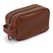Leather Toiletry Bag - Chestnut