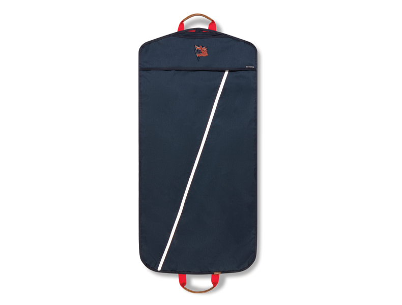 Garment Bag - Navy/Red