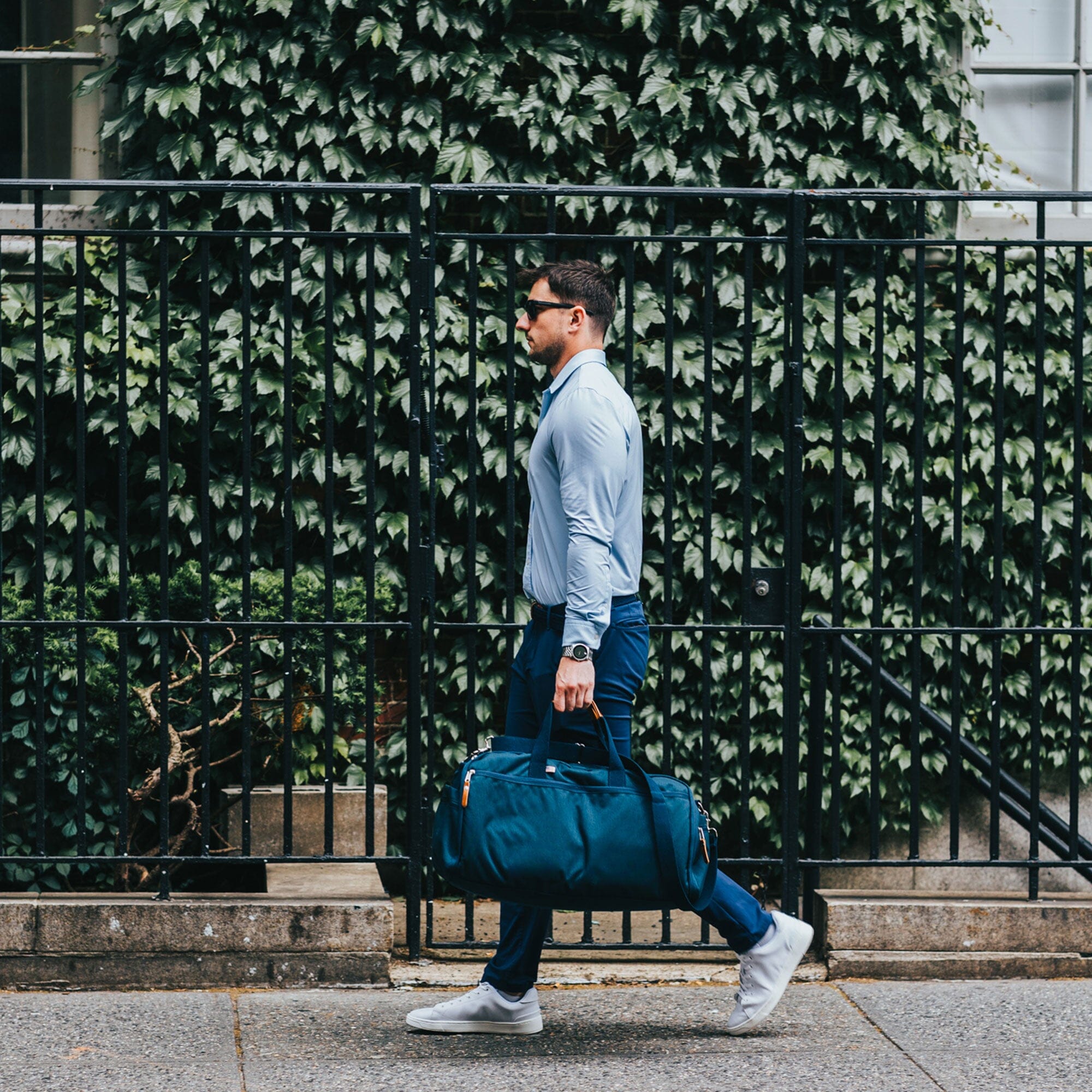 Large Navy Canvas Garment Duffel Bag | Hudson Sutler
