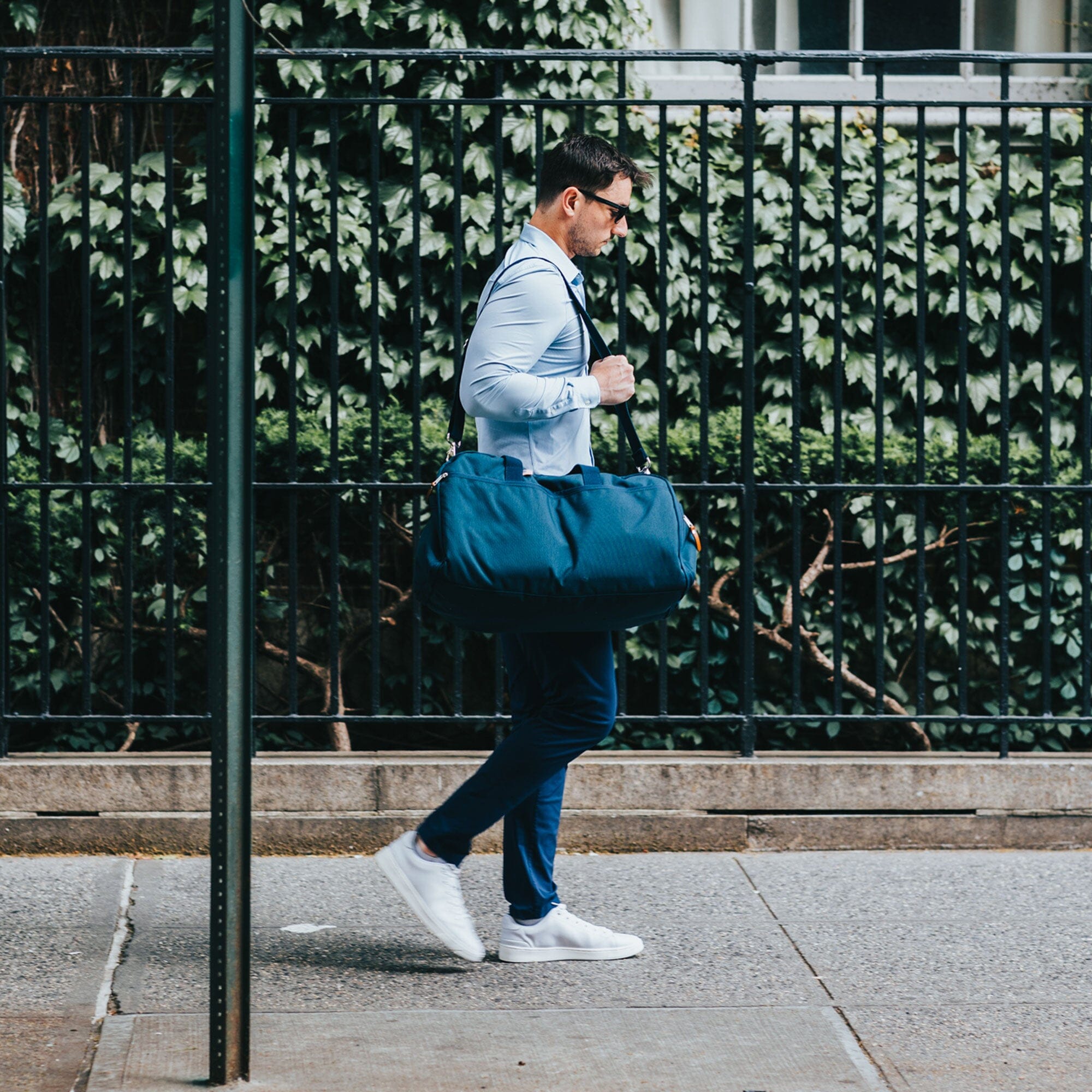 Large Navy Canvas Garment Duffel Bag | Hudson Sutler