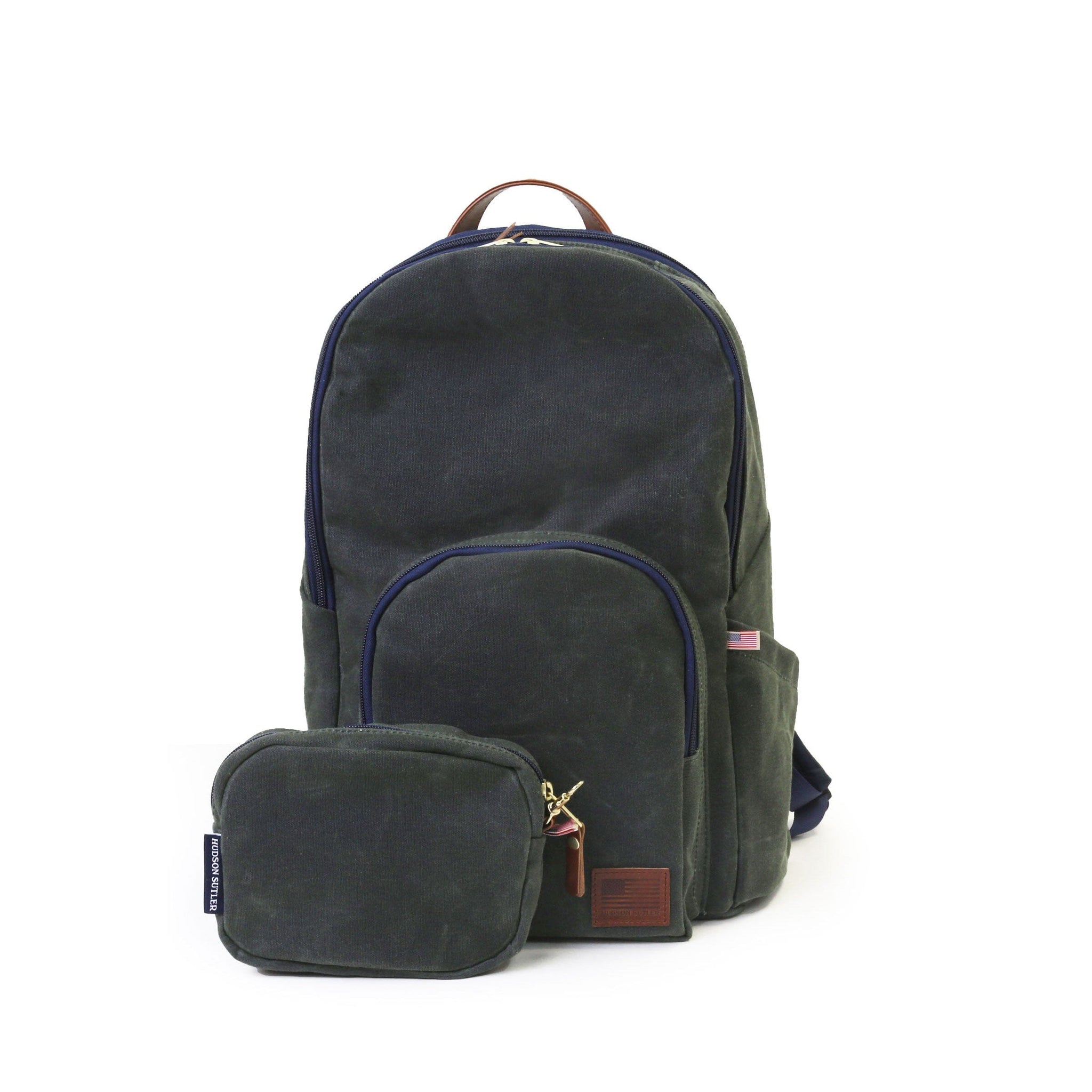 alvin heritage traveler backpack Heritage Canvas Backpack – Hunter Green / Brown By Hudson Sutler