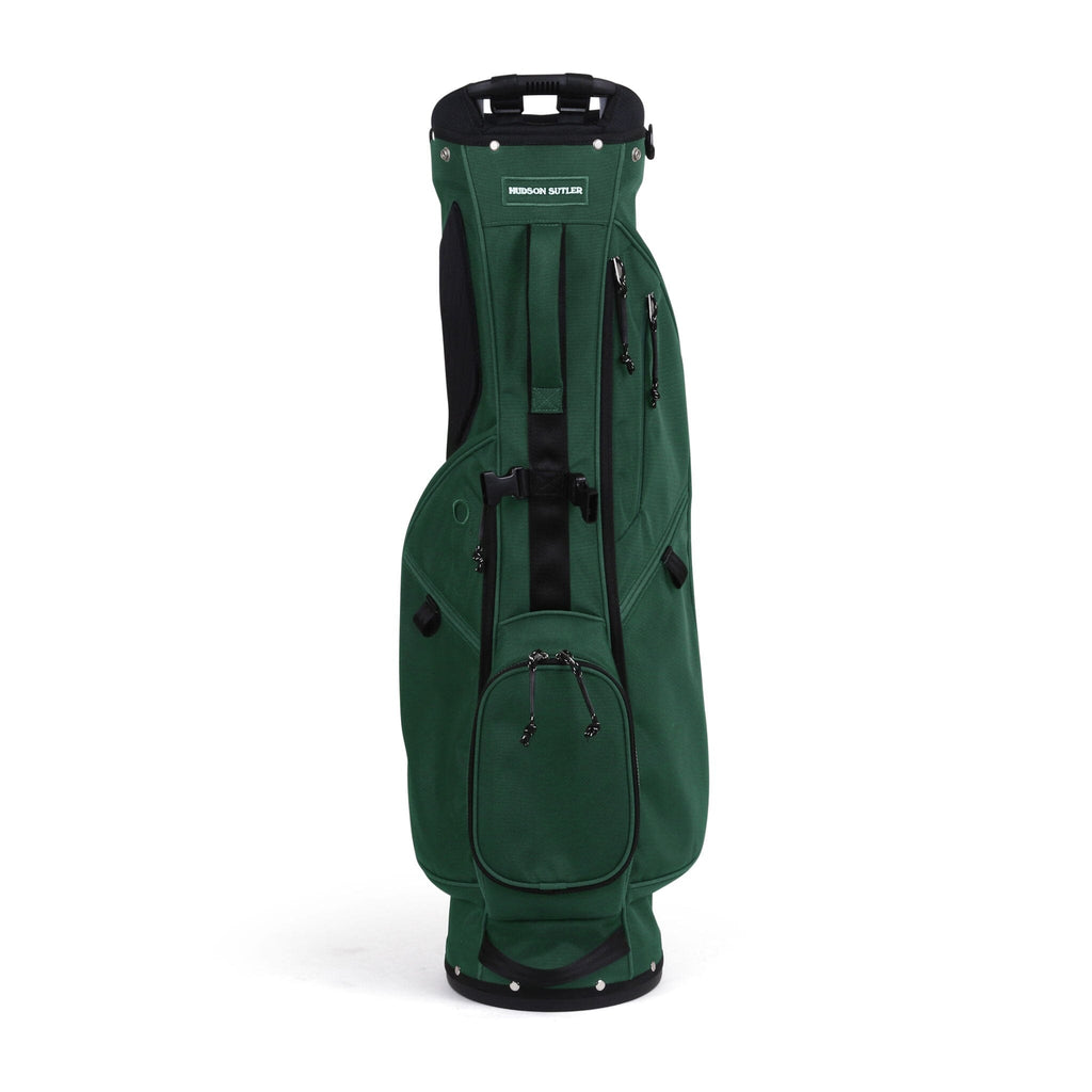 Hudson Sutler Looper Golf Bag in green featuring zippered storage 