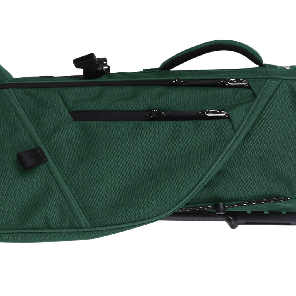 Hudson Sutler Looper Golf Bag with four exterior zippered pockets for apparel, balls, gloves, and valuables