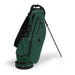 eam_Hunter_Green Hudson Sutler Looper Golf Bag in green featuring four zippered storage pockets, padded hip panel, and magnetic pockets