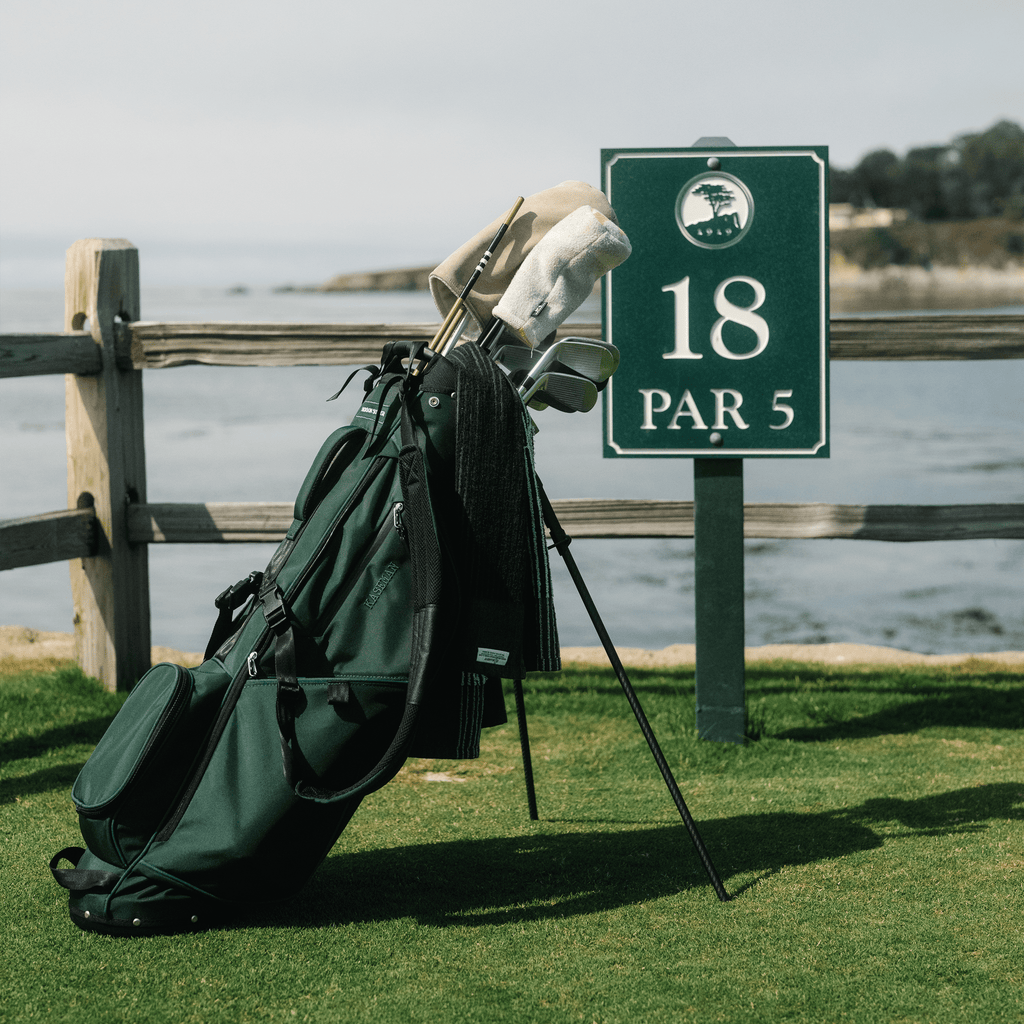 Hudson Sutler Looper Golf Bag water-resistant canvas with Durable Water Repellent (DWR) finish for all-weather performance