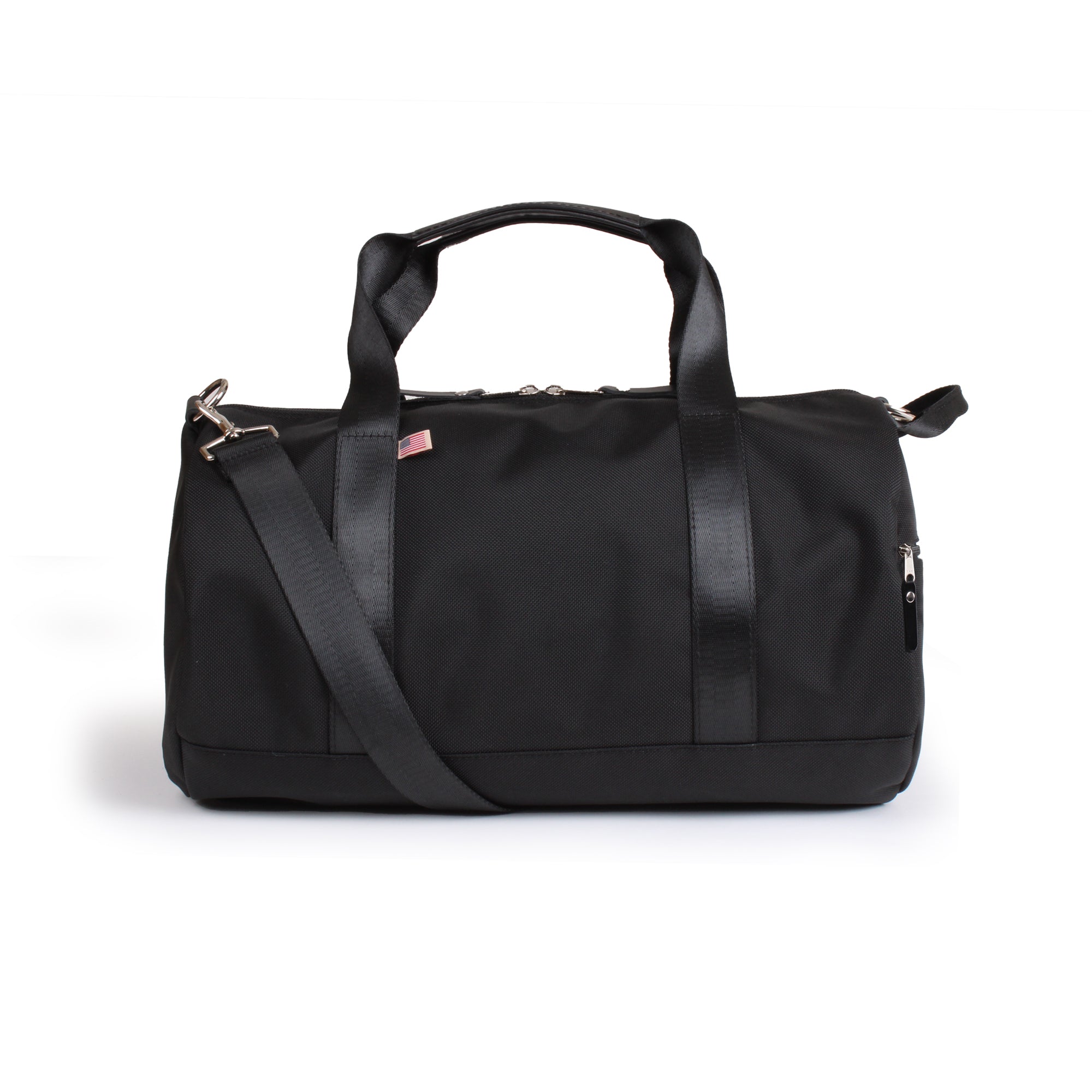 BLACK LEATHER AND VELVET LE MONOGRAMME 48H DUFFLE BAG