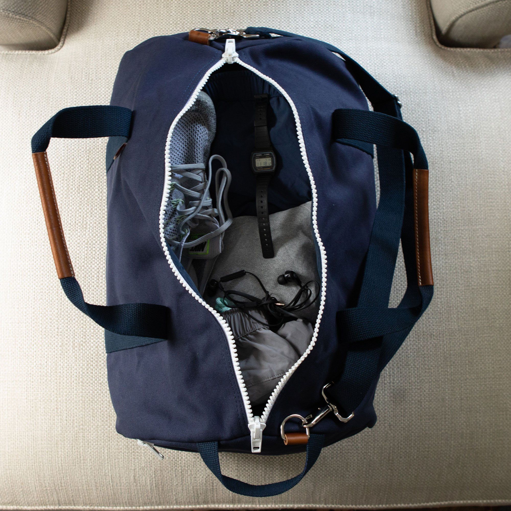Navy Duffel Bag | Large Weekender Travel Bag | Hudson Sutler Navy Duffel Bag | Large Weekender Travel Bag | Hudson Sutler